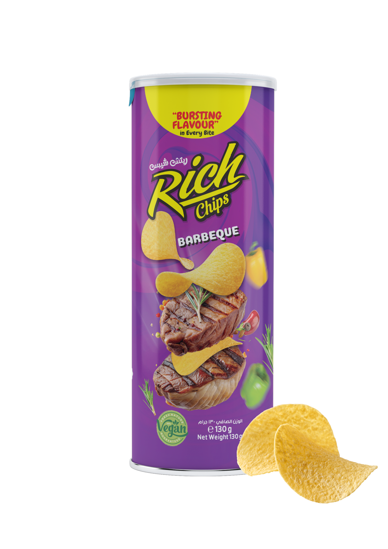 لحم كبير Rich Chips 130gm - الصورة 1